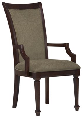 Dark Tone Upholstered Arm Chair
