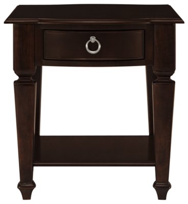 Carly Dark Tone Storage End Table
