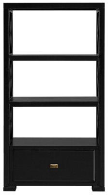 Priya Black Bookcase