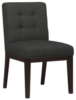 Felicia Dk Gray Fabric Upholstered Side Chair