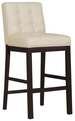 Felicia Lt Beige Bonded Leather 30" Upholstered Barstool