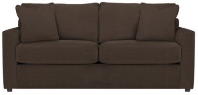 Dk Brown Microfiber Sofa