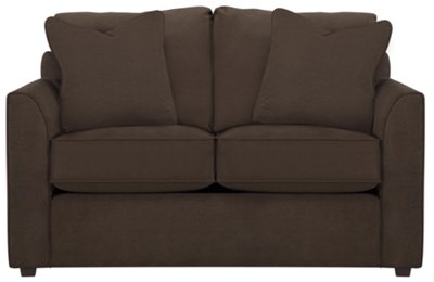 Dk Brown Microfiber Loveseat