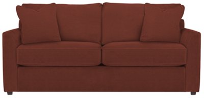 Express3 Red Microfiber Sofa