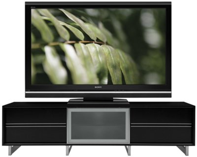 Quadra Black Large TV Stand