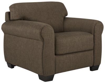 Dk Brown Fabric Chair