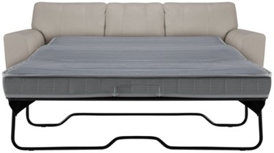 Lt Gray Leather & Vinyl Sleeper