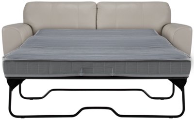 Lt Gray Leather & Vinyl Sleeper