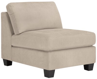 Mercer2 Lt Taupe Microfiber Armless Chair