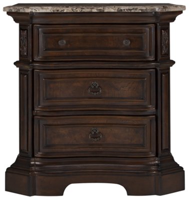 Moreau Dark Tone Marble Nightstand