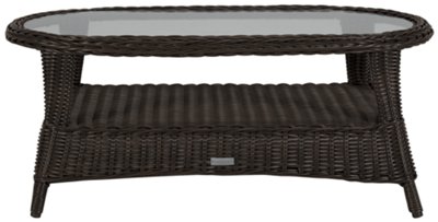 Java Dark Tone Oval Coffee Table
