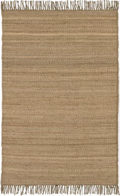 Fringe Lt Brown 5X8 Area Rug