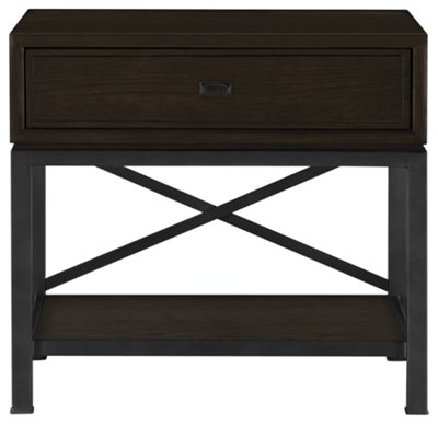 Dark Tone Metal Nightstand