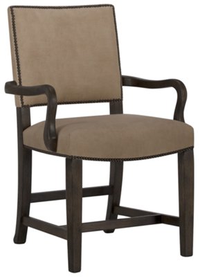 Dark Tone Upholstered Arm Chair
