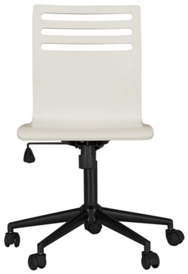Adrian White Swivel Chair