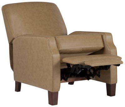 Rhett Taupe Bonded Leather Recliner