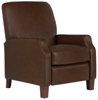Md Brown Bonded Leather Recliner