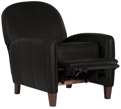 Alexa Black Bonded Leather Recliner
