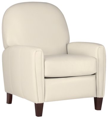 White Bonded Leather Recliner
