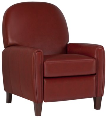 Red Bonded Leather Recliner