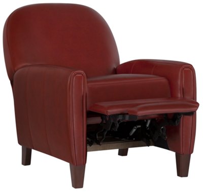 Alexa Red Bonded Leather Recliner