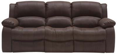 Tyler2 Dk Brown Microfiber Reclining Sofa