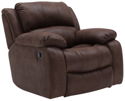 Tyler2 Dk Brown Microfiber Swivel Glider Recl
