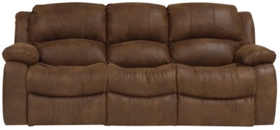 Tyler2 Md Brown Microfiber Power Reclining Sofa