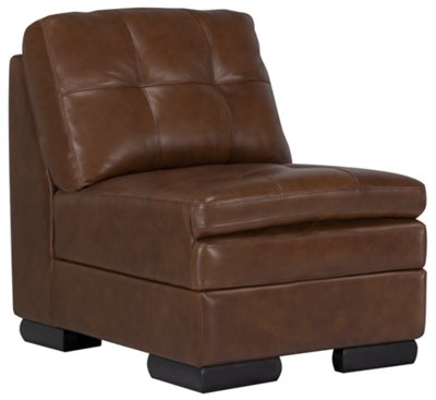 Trevor Md Brown Leather Accent Chair