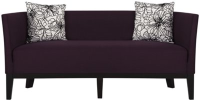 Sasha Dk Purple Microfiber Sofa
