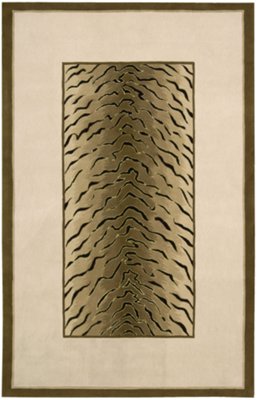 Zebra Trim Brown 8X10 Area Rug