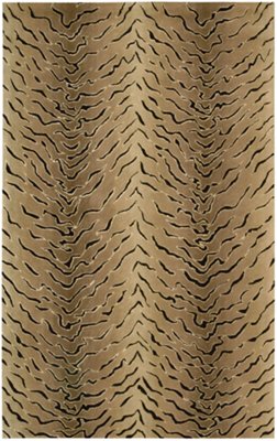Zebra Brown 8X10 Area Rug