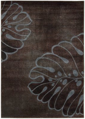 Palm Blue 5X8 Area Rug