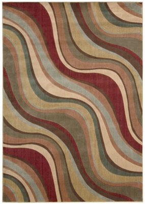 Wave Multi 5X8 Area Rug
