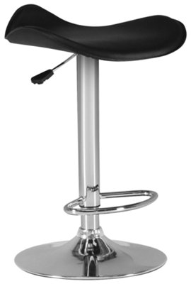 Martini Black Adjustable Stool