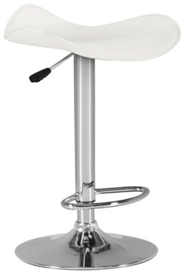 Martini White Adjustable Stool
