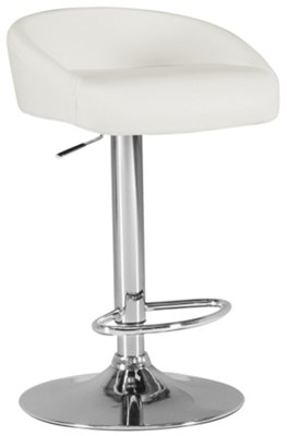 Fargo White Adjustable Stool