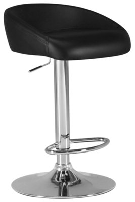 Fargo Black Adjustable Stool