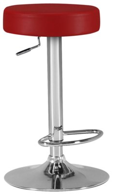 Paris Red Adjustable Stool