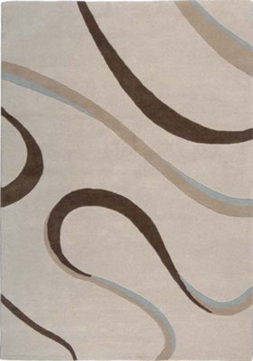 Whirl Lt Beige 8X11 Area Rug