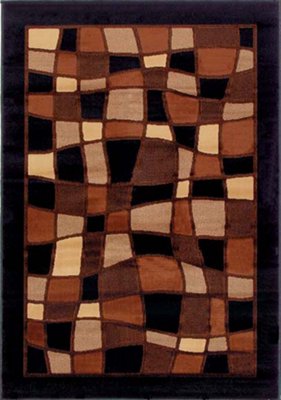 Mosaic Brown 5X8 Area Rug