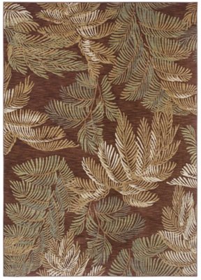 Archival Fern Brown 8X10 Area Rug
