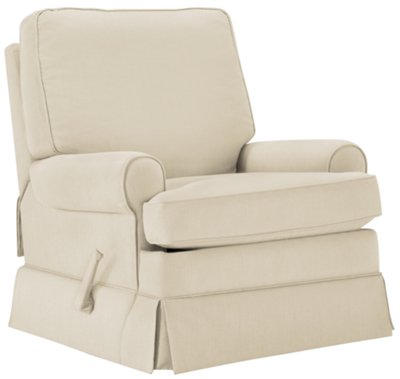 Levi Beige Cotton Glider Recliner