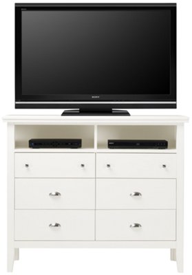 Sao Paolo3 White Media Chest