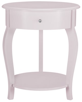 Ariana Pink Round Nightstand