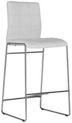 Napoli White 30" Upholstered Barstool