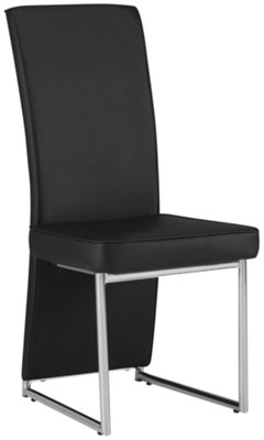 Paris Black Upholstered Side Chair