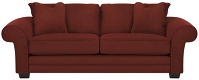 Jesi3 Red Microfiber Sofa