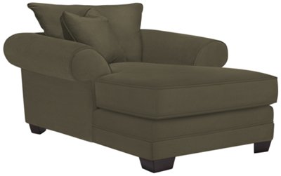Dk Green Microfiber Chaise