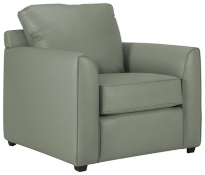 Paige Green Bonded Leather Chair